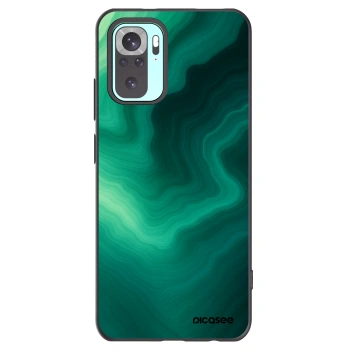 Picasee silikónový čierny obal pre Xiaomi Redmi Note 10 Pro - Malachite