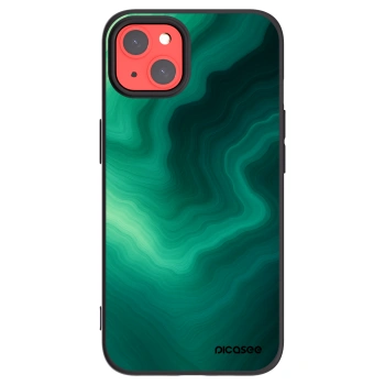 Picasee silikónový čierny obal pre Apple iPhone 13 - Malachite