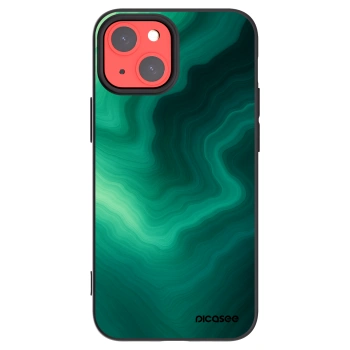 Picasee silikónový čierny obal pre Apple iPhone 13 mini - Malachite