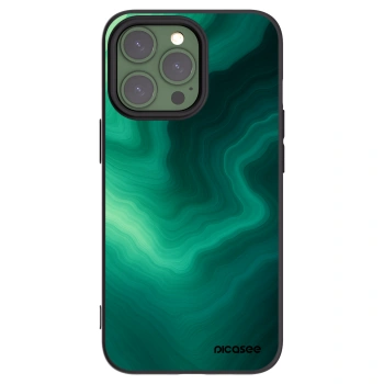 Picasee silikónový čierny obal pre Apple iPhone 13 Pro - Malachite