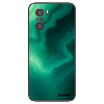 Picasee silikónový čierny obal pre Xiaomi Poco F3 - Malachite
