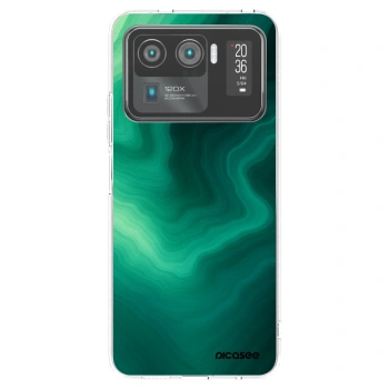 Picasee silikónový prehľadný obal pre Xiaomi Mi 11 Ultra - Malachite