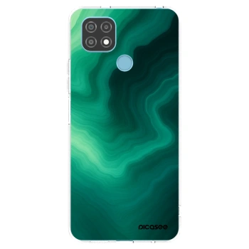 Picasee silikónový prehľadný obal pre Realme C21 - Malachite