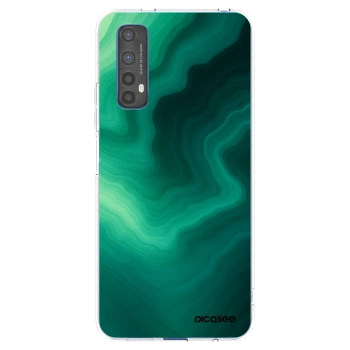 Picasee silikónový prehľadný obal pre Realme 7 - Malachite