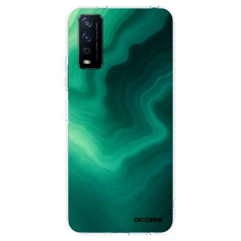 Picasee silikónový prehľadný obal pre Vivo Y11s - Malachite