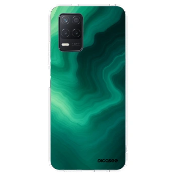 Picasee silikónový prehľadný obal pre Realme 8 5G - Malachite