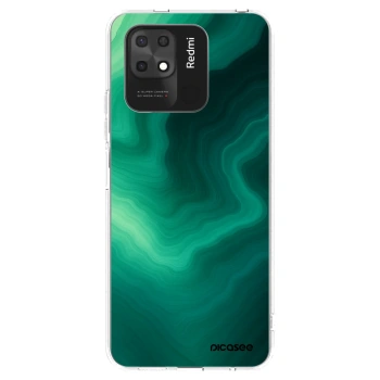 Picasee silikónový prehľadný obal pre Xiaomi Redmi 10C - Malachite