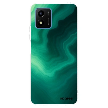 Picasee silikónový prehľadný obal pre Vivo Y01 - Malachite