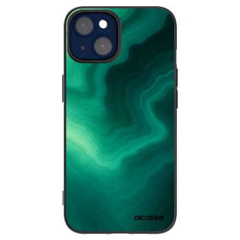 Picasee silikónový čierny obal pre Apple iPhone 14 - Malachite