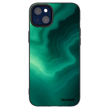 Picasee silikónový čierny obal pre Apple iPhone 14 Plus - Malachite