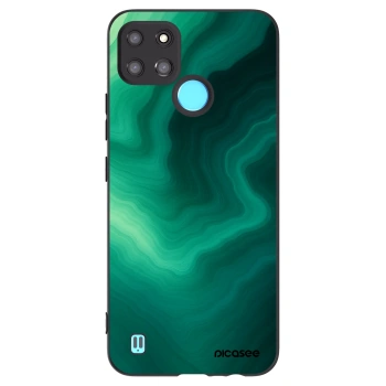 Picasee silikónový čierny obal pre Realme C21Y - Malachite