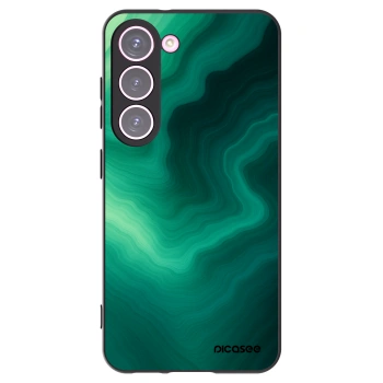 Picasee silikónový čierny obal pre Samsung Galaxy S23 5G - Malachite