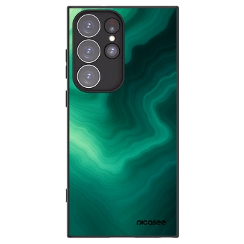 Picasee silikónový čierny obal pre Samsung Galaxy S23 Ultra 5G - Malachite