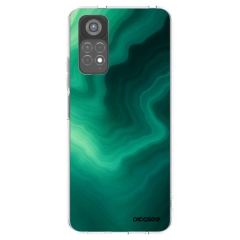 Picasee silikónový prehľadný obal pre Xiaomi Redmi Note 11S 5G - Malachite