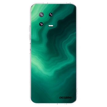Picasee silikónový prehľadný obal pre Xiaomi 13 Pro - Malachite