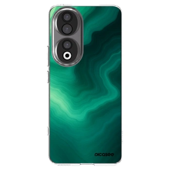 Picasee silikónový prehľadný obal pre Honor 90 5G - Malachite