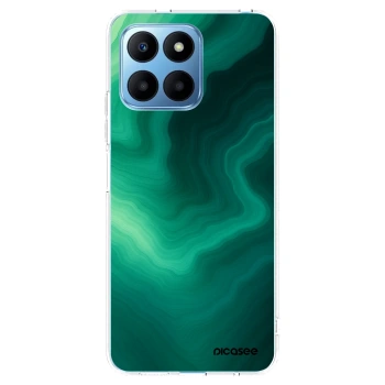 Picasee silikónový prehľadný obal pre Honor 70 Lite - Malachite