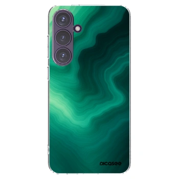 Picasee silikónový prehľadný obal pre Samsung Galaxy S24+ S926B 5G - Malachite