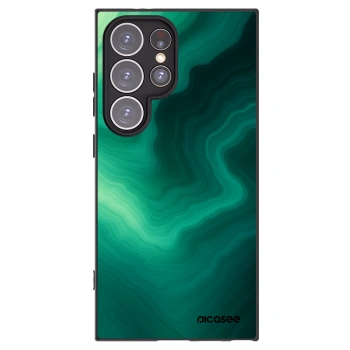 Picasee silikónový čierny obal pre Samsung Galaxy S24 Ultra S928B 5G - Malachite