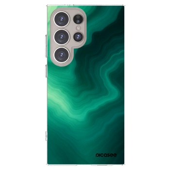 Picasee silikónový prehľadný obal pre Samsung Galaxy S24 Ultra S928B 5G - Malachite