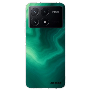 Picasee silikónový prehľadný obal pre Xiaomi Poco X6 Pro - Malachite