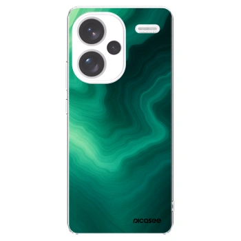 Picasee silikónový prehľadný obal pre Xiaomi Redmi Note 13 Pro+ 5G - Malachite