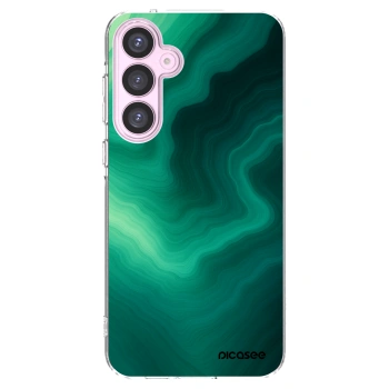 Picasee silikónový prehľadný obal pre Samsung Galaxy A55 5G A556B - Malachite