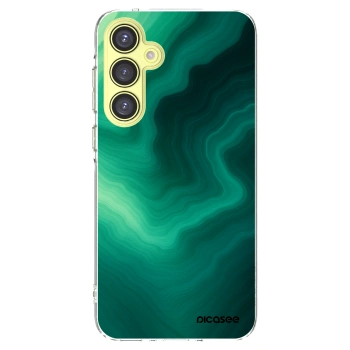 Picasee silikónový prehľadný obal pre Samsung Galaxy A35 5G A356B - Malachite