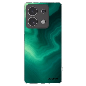 Picasee silikónový prehľadný obal pre Xiaomi Redmi Note 13 4G - Malachite