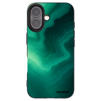 Picasee silikónový čierny obal pre Apple iPhone 16 - Malachite