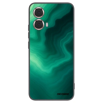 Picasee silikónový čierny obal pre Motorola Moto G85 - Malachite