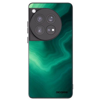 Picasee silikónový čierny obal pre OnePlus 12 5G - Malachite