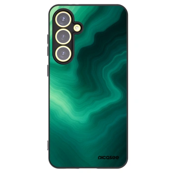 Picasee silikónový čierny obal pre Samsung Galaxy S24 FE S721B - Malachite