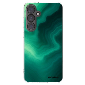 Picasee silikónový prehľadný obal pre Samsung Galaxy S24 FE S721B - Malachite