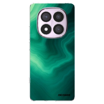 Picasee silikónový prehľadný obal pre Xiaomi Redmi Note 14 Pro 5G - Malachite