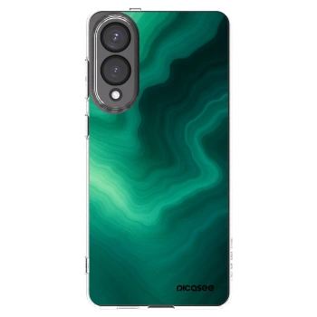 Picasee silikónový prehľadný obal pre Samsung Galaxy S25 Edge 5G - Malachite