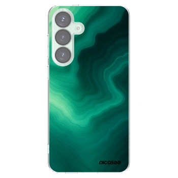 Picasee silikónový prehľadný obal pre Samsung Galaxy S25+ 5G - Malachite