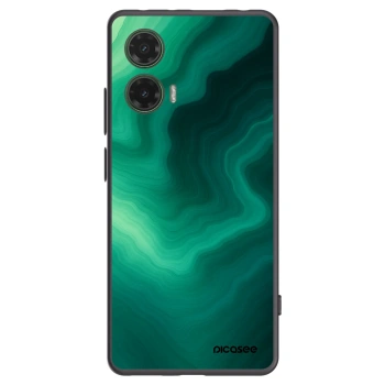 Picasee silikónový čierny obal pre Motorola Moto G35 5G - Malachite