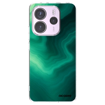 Picasee silikónový prehľadný obal pre Xiaomi Redmi Note 14 4G - Malachite