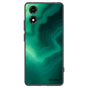 Picasee silikónový čierny obal pre Motorola Moto E14 - Malachite