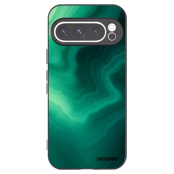 Picasee silikónový čierny obal pre Google Pixel 9 Pro XL - Malachite