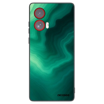 Picasee silikónový čierny obal pre Motorola Edge 50 Fusion - Malachite