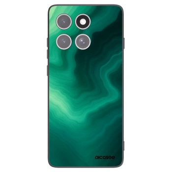 Picasee silikónový čierny obal pre Motorola Edge 60 Fusion - Malachite