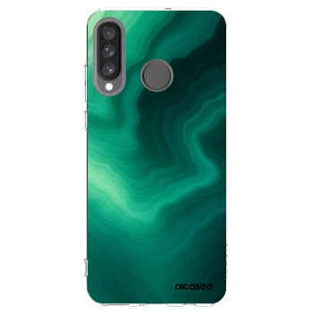 Picasee silikónový prehľadný obal pre Huawei P30 Lite - Malachite
