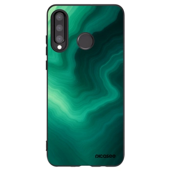 Picasee silikónový čierny obal pre Huawei P30 Lite - Malachite