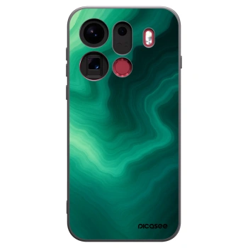Picasee silikónový čierny obal pre OPPO Find X9 Pro - Malachite