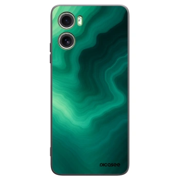 Picasee silikónový čierny obal pre Motorola Moto G06 - Malachite