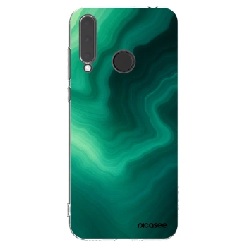 Picasee silikónový prehľadný obal pre Honor 20 Lite - Malachite