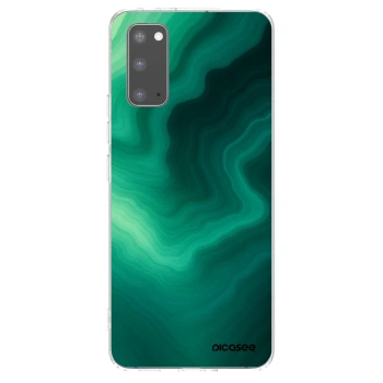 Picasee silikónový prehľadný obal pre Samsung Galaxy S20 G980F - Malachite