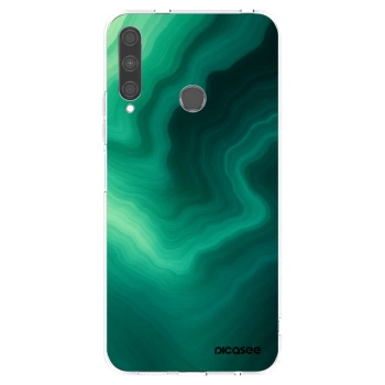 Picasee silikónový prehľadný obal pre Huawei P40 Lite E - Malachite